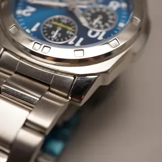 Unworn NOS Seiko SKS043P1 V657 Blue Dial Quartz Chronograph Watch - $110