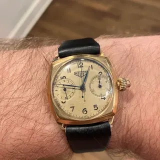 Vintage Heuer Monza Monopusher Chrono 1932!