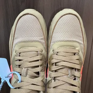 size 11 off-white Nike air max 90 desert ore (og all, used 1-2x, sole nipples, insole logo clean) $400 shipped