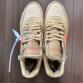 size 11 off-white Nike air max 90 desert ore (og all, used 1-2x, sole nipples, insole logo clean) $400 shipped