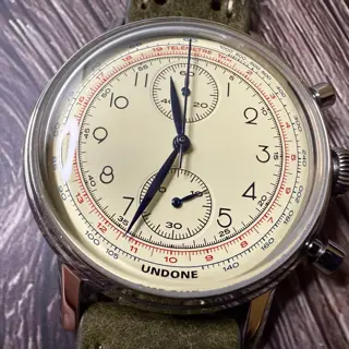 UNDONE Vintage Killy “Beautifully Beige” 40 mm Chronograph with FOUR Straps $140