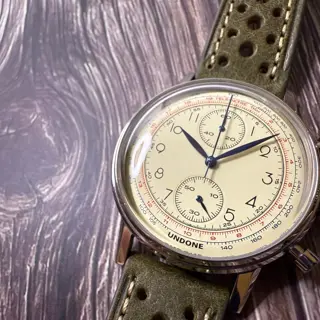 UNDONE Vintage Killy “Beautifully Beige” 40 mm Chronograph with FOUR Straps $140