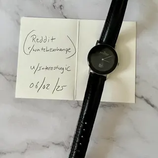 Skagen Denmark Chevron Black Dial 32.5mm
