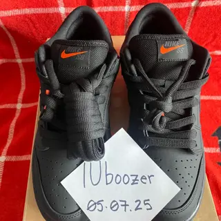 DS Nike SB Dunk Orange Label Triple Black Sz. 9.5