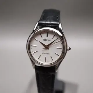 Seiko Exceline SWDL209 4J41 Dia-Shield White Dial Ladies Quartz Watch - $120
