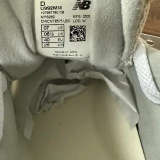 New Balance 992 Mushroom Moonrock US 7M $199 + shipping