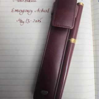 montblanc noblesse oblique with aurora leathercase