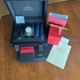 White Dial Moonwatch w/Bracelet + Bands