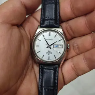 Seiko Lord Matic white linen dial [5606-7010] $330