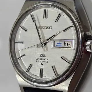 Seiko Lord Matic white linen dial [5606-7010] $330