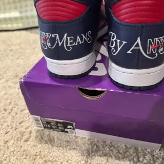 Nike SB Dunk High Supreme By Any Means Necessary size 12: $169 shipped/invoiced obo