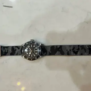 22mm Authentic Tudor NATO Straps - Grey Camo
