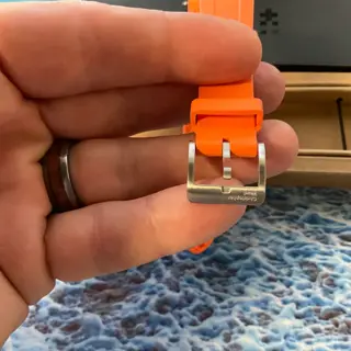 Christopher Ward 20mm Aquaflex Strap - Orange - NEW