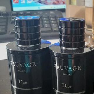 Sauvage Elixir and Bitter Peach (Decant)