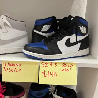 Jordan 1 SZ 9.5 $140 Used OG All