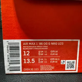 Nike air max 1 86’ og golf nrg 2023 US Open - sz 12 $170