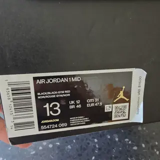 Air Jordan 1 Mid - Chicago Toe - Size 13- NEW- $180 shipped