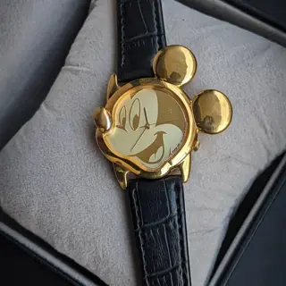 1990's Gold-tone Mickey Mouse Shaped Watch | Vintage Lorus V401-5700 R0 Watch price 99$