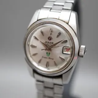 Vintage Rado Green Horse 759 Silver Dial Ladies Automatic Swiss Watch - $85