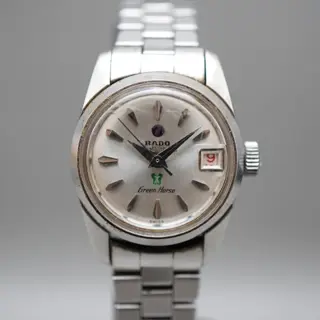 Vintage Rado Green Horse 759 Silver Dial Ladies Automatic Swiss Watch - $85
