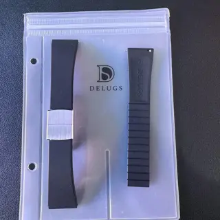 Delugs CTS Rubber Strap Black - 20mm
