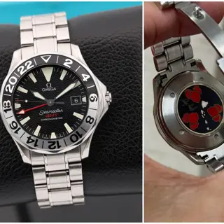 Omega Seamaster Professional. GMT. Jerry Lopez Edition. Full kit box papers.