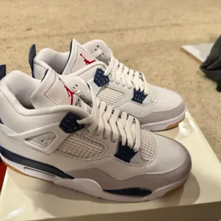 DS size 10.5 Jordan 4 SB Navy. DS size 10.5 and size 12 Jordan 1 UNC Reimagined
