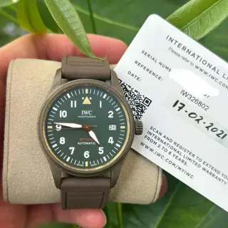 IWC Spitfire Pilots Watch IW326802 39mm bronze green