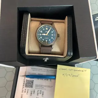 IWC Spitfire Pilots Watch IW326802 39mm bronze green