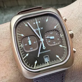 Brew RetroGraph Espresso 41.5mm LNIB Rose Gold