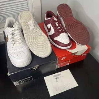 dunk low team red Sz 9 $50 af1 snakeskin Sz 9 $50