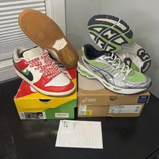Nike DL habibi sz 8.5 $340 asics gel kayano 14 lime Sz 8.5 $160