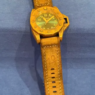 Corrigia Bronze 01 Green Burst Dial 46mm