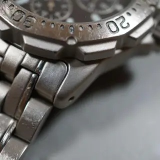 Seiko 5K2J-0A30 Black Dial Scuba 200M Day Date Solar Quartz Watch - $135