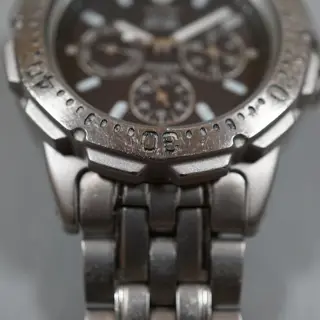 Seiko 5K2J-0A30 Black Dial Scuba 200M Day Date Solar Quartz Watch - $135
