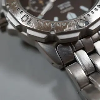 Seiko 5K2J-0A30 Black Dial Scuba 200M Day Date Solar Quartz Watch - $135