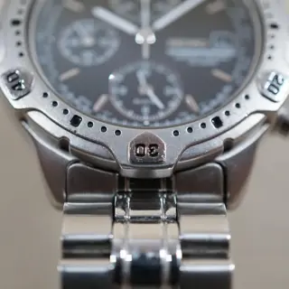Seiko SBDP013 7T62 Black Dial "Speedmaster" Quartz Chronograph - $110