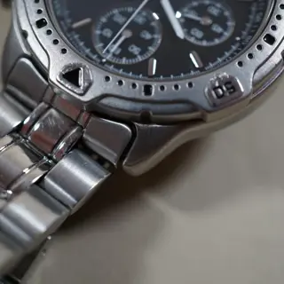 Seiko SBDP013 7T62 Black Dial "Speedmaster" Quartz Chronograph - $110