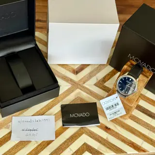 New Movado Calendomatic Automatic ETA 2824-2 Black dial Full Kit