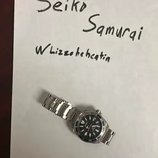 Seiko Samurai SRPF03 FULL SET, Box Papers $275 SHIPPED