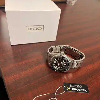 Seiko Samurai SRPF03 FULL SET, Box Papers $275 SHIPPED