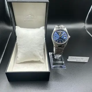 Orient President Day Date -  Blue
