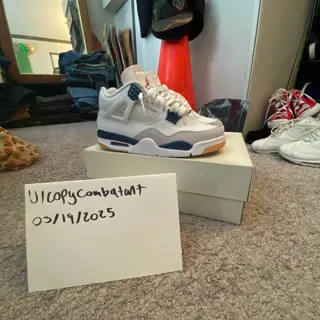 Jordan 4 Nike SB Navy size 8.5 worn 1x