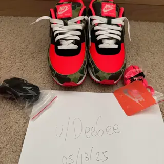 Air max reverse duck camo size 8.5 mens $90 shipped.