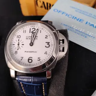 Super Clean Panerai Luminor Marina PAM 00113 White Dial. Stainless Steel 44. Full Set