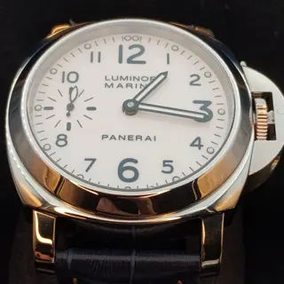 Super Clean Panerai Luminor Marina PAM 00113 White Dial. Stainless Steel 44. Full Set
