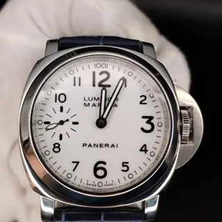 Super Clean Panerai Luminor Marina PAM 00113 White Dial. Stainless Steel 44. Full Set