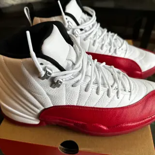 Jordan 12 Cherry $90, Jordan 4 military Blue $125, Jordan Air Ship Corporate Got ‘Em $50, Nike Terminator High $35; Sizes 10.5-11