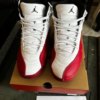 Jordan 12 Cherry $90, Jordan 4 military Blue $125, Jordan Air Ship Corporate Got ‘Em $50, Nike Terminator High $35; Sizes 10.5-11