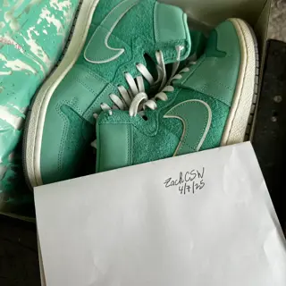 Jordan 12 Cherry $90, Jordan 4 military Blue $125, Jordan Air Ship Corporate Got ‘Em $50, Nike Terminator High $35; Sizes 10.5-11